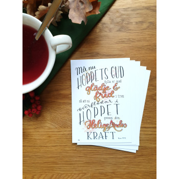Vykort 10 pack "Hoppfyllda Bibelord"