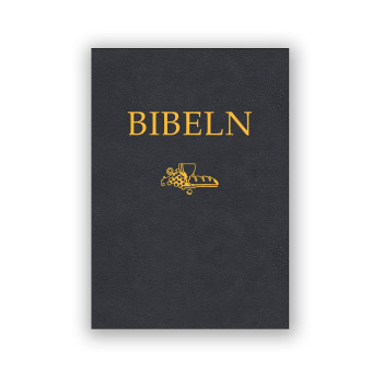 Kompaktbibel svart cabra (SFB15)